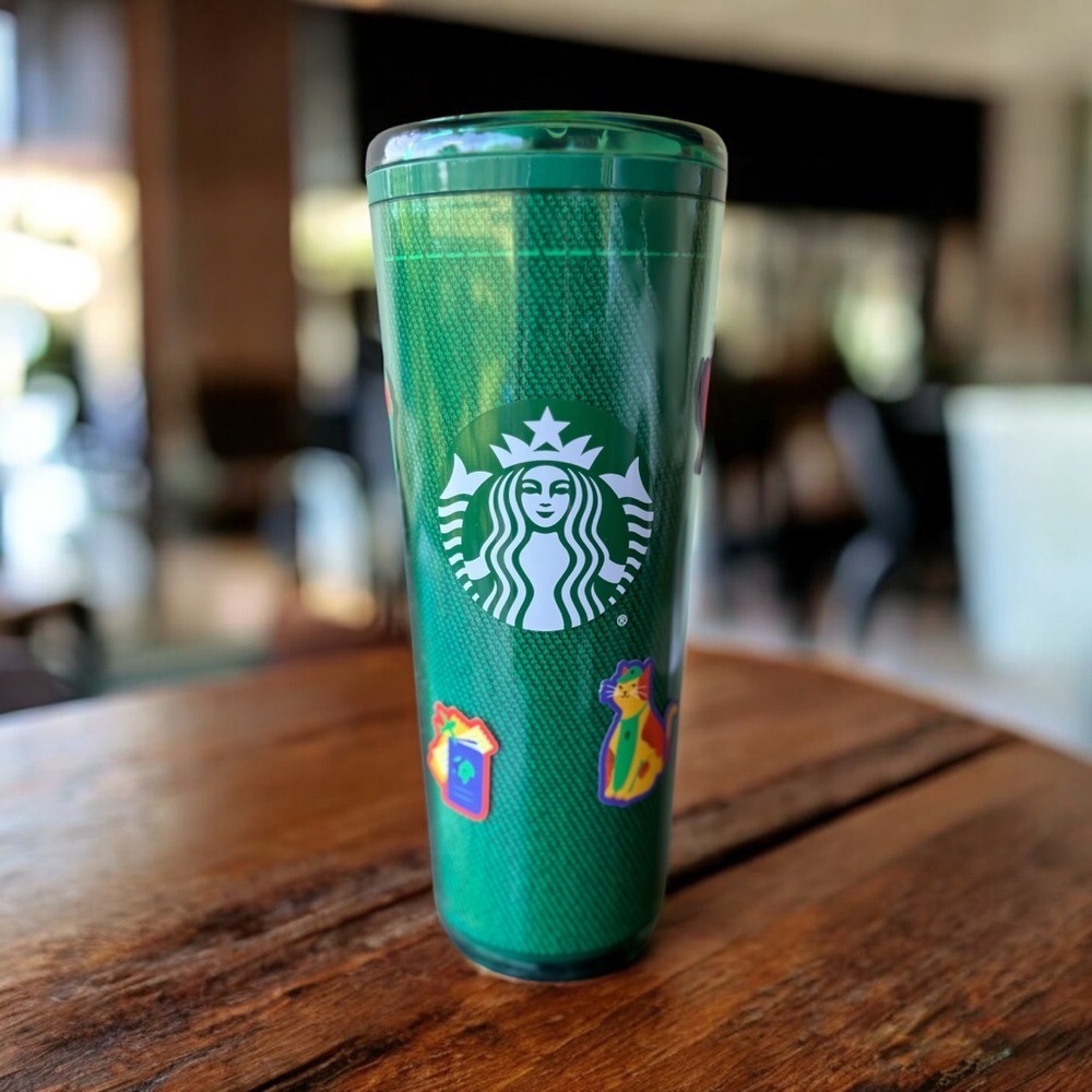 Starbucks 2024 Employee Edition Green Apron Tumbler w/ Stickers